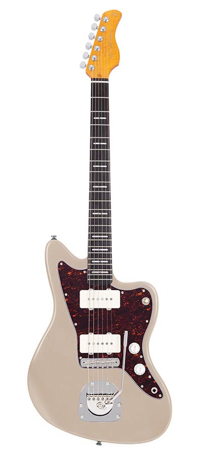 Sire Guitars J5/CGM Mahonie elektrische gitaar J-stijl, champagne goud metallic