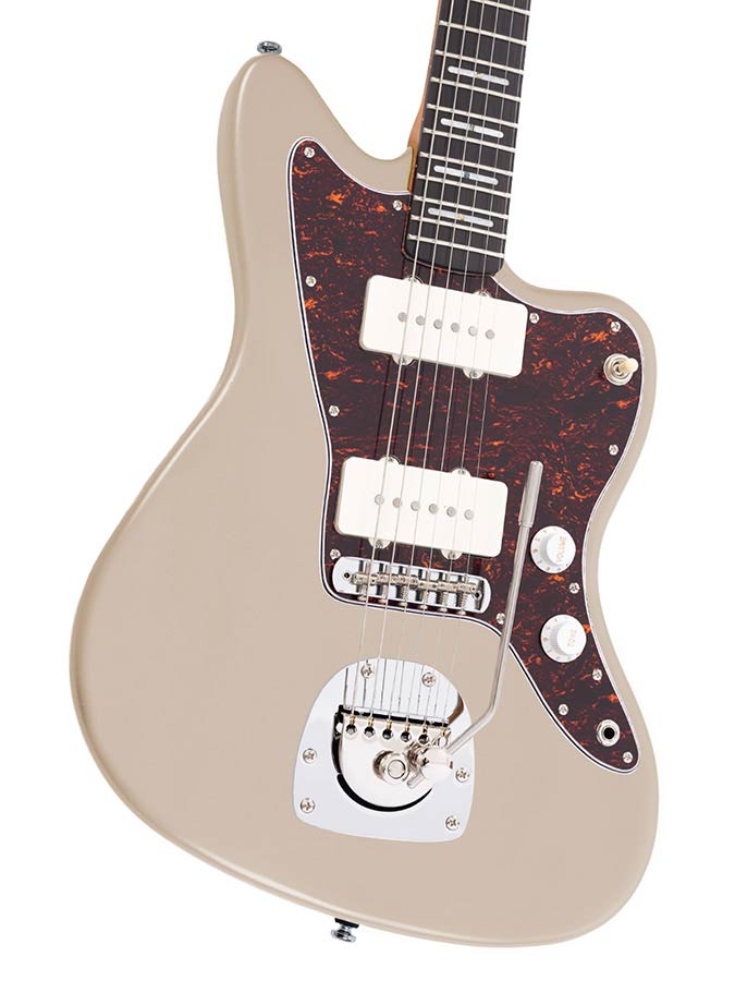 Sire Guitars J5/CGM Mahonie elektrische gitaar J-stijl, champagne goud metallic