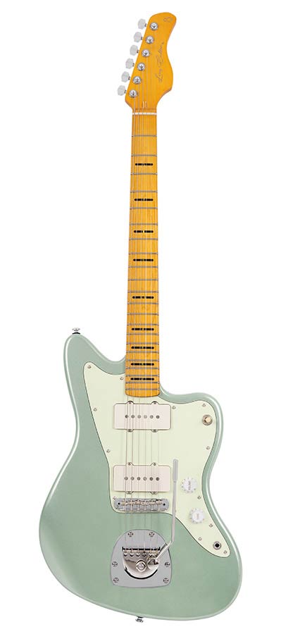 Sire Guitars J5/SGM Mahonie elektrische gitaar J-stijl, surf groen metallic