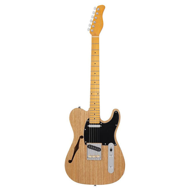 Sire Guitars T7TV/NT Alder + ash chambered elektrische gitaar T-stijl, naturel bruin