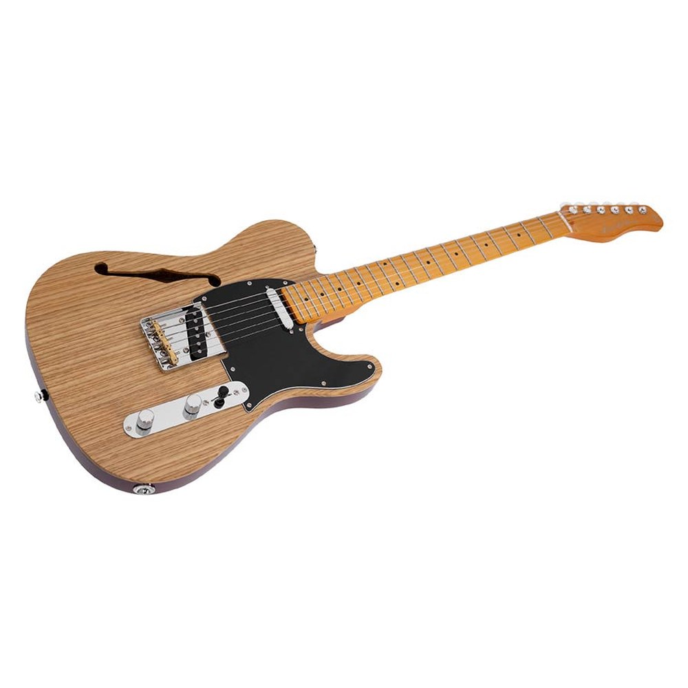 Sire Guitars T7TV/NT Alder + ash chambered elektrische gitaar T-stijl, naturel bruin