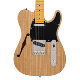 Sire Guitars T7TV/NT Alder + ash chambered elektrische gitaar T-stijl, naturel bruin