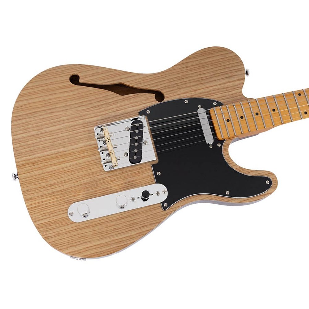 Sire Guitars T7TV/NT Alder + ash chambered elektrische gitaar T-stijl, naturel bruin