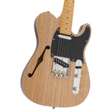 Sire Guitars T7TV/NT Alder + ash chambered elektrische gitaar T-stijl, naturel bruin