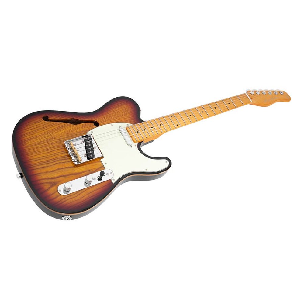 Sire Guitars T7TV/3TS Alder + ash chambered elektrische gitaar T-stijl, 3-tone sunburst