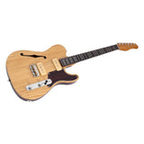 Sire Guitars T7TM/NT Alder + ash chambered elektrische gitaar T-stijl, naturel bruin