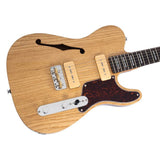 Sire Guitars T7TM/NT Alder + ash chambered elektrische gitaar T-stijl, naturel bruin