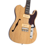 Sire Guitars T7TM/NT Alder + ash chambered elektrische gitaar T-stijl, naturel bruin