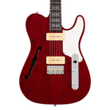 Sire Guitars T7TM/STR Alder + ash chambered elektrische gitaar T-stijl, doorkijk rood