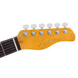 Sire Guitars T7TM/STR Alder + ash chambered elektrische gitaar T-stijl, doorkijk rood