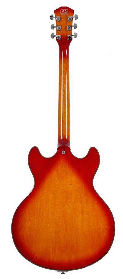 Sire Guitars H7T/CS Elektrische archtop gitaar met tremolo, cherry sunburst