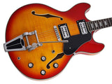 Sire Guitars H7T/CS Elektrische archtop gitaar met tremolo, cherry sunburst