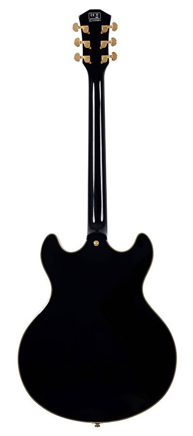 Sire Guitars H7T/BK Elektrische archtop gitaar met tremolo, zwart