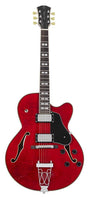 Sire Guitars H7F/STR Elektrische archtop gitaar, doorkijk rood