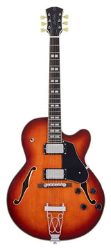 Sire Guitars H7F/TB Elektrische archtop gitaar, tobacco burst