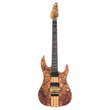 Sire Guitars X10/NTS Alder + populieren burl neck-through elektrische gitaar, naturel bruine satijn, incl. gigbag