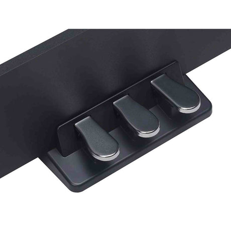 Medeli ST450/BK houten standaard met 3 pedalen voor SP-C120 / SP-A500 – Zwart