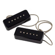 Lollar 10301-111511 set van twee "P-90 Soapbar" enkele spoel pickups, hals en brug, zwart