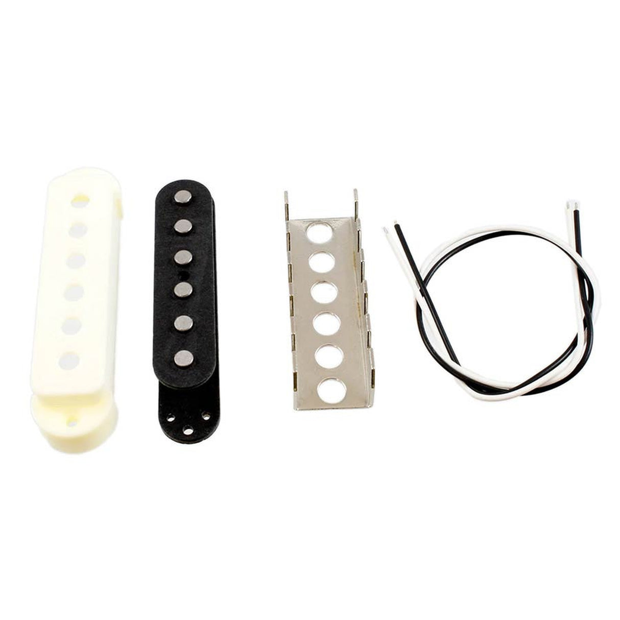 Allparts PU6999000 single coil pickup kit voor JG, magneten - bobbin - cover - claw - draad