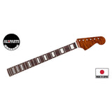 Allparts JZRFBBWRF Vintage Deluxe neck for Jazzmaster, AAA+ roasted flamed maple, bound w. block inlays, nitro finish