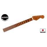 Allparts SMNFVRF Vintage Spec replacement neck for Stratocaster, AAA+ roasted flamed maple, soft V, nitro finish