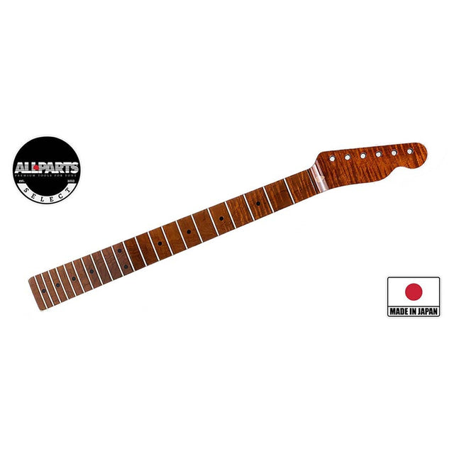 Allparts TMNFCRF VIN-MOD replacement neck for Telecaster, AAA+ roasted flamed maple, nitro finish