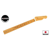 Allparts TMOVCRF VIN-MOD replacement neck for Telecaster, AAA+ roasted flamed maple, soft V shape, unfinished