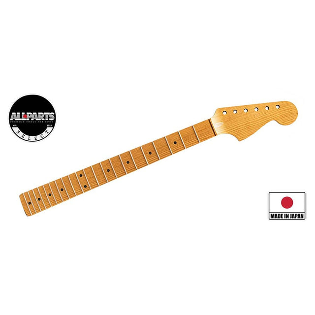 Allparts JZMORQ VIN-MOD replacement neck for Jazzmaster, quartersawn roasted maple, unfinished