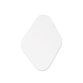 Boston P-102-W back plate, potmeters cavity, 1 ply, LP-model, white