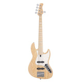 Sire Basses V7 SR5/NTS Swamp ash heruitgave 5-snarige actieve basgitaar, natuurlijk satijn