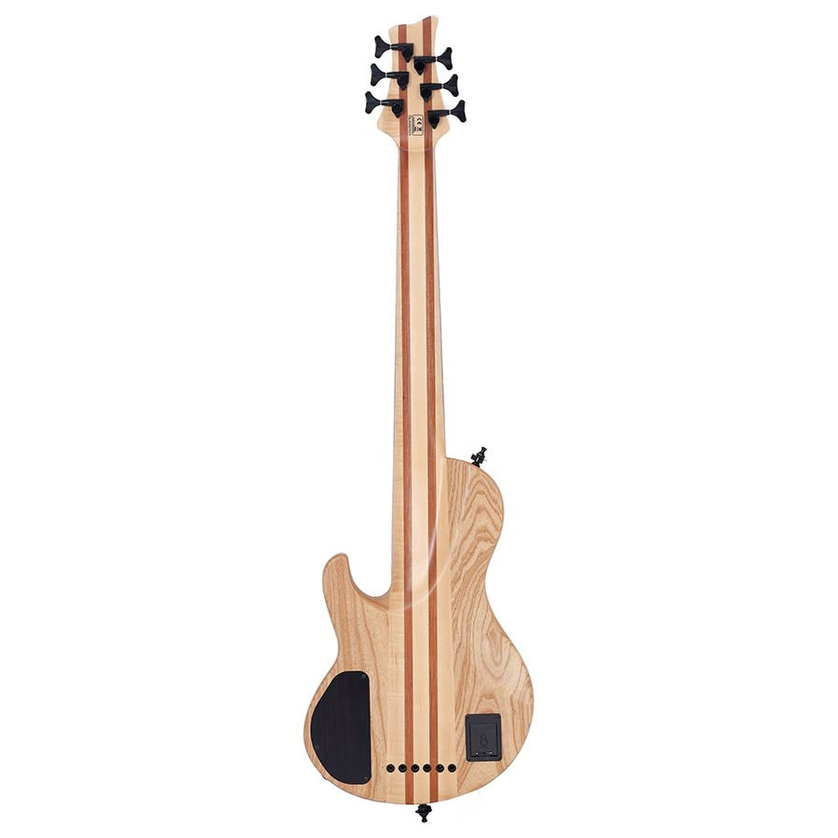 Sire Basses F10 6/NTS Swamp ash + populieren burl 6-snarige actieve basgitaar, natuurlijk satijn, met koffer