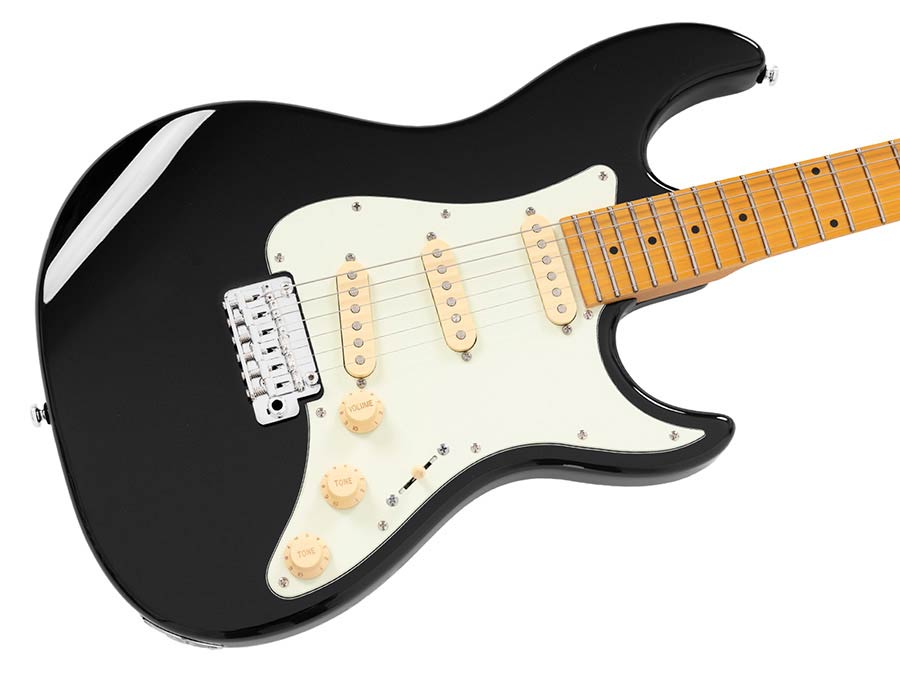 Sire Guitars S5/BK Alder elektrische gitaar S-stijl, zwart