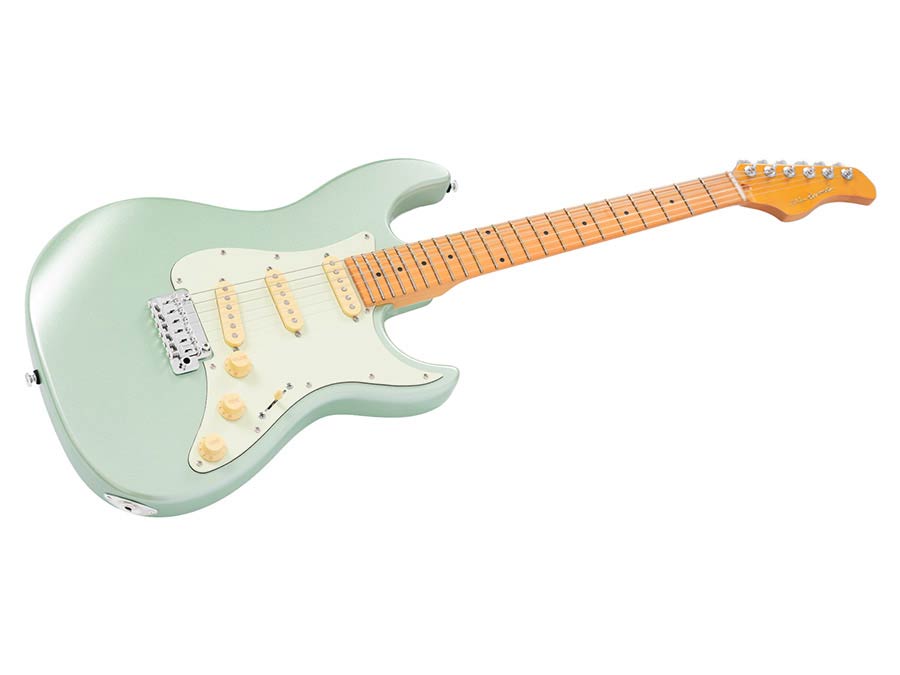 Sire Guitars S5/SGM Alder elektrische gitaar S-stijl, surf groen metallic