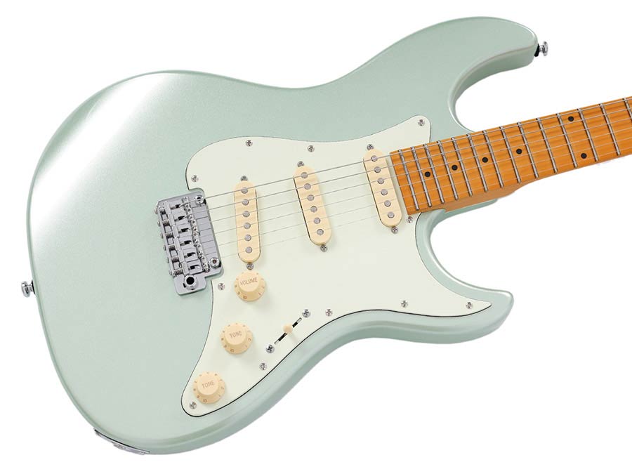 Sire Guitars S5/SGM Alder elektrische gitaar S-stijl, surf groen metallic