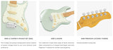 Sire Guitars S5/SGM Alder elektrische gitaar S-stijl, surf groen metallic