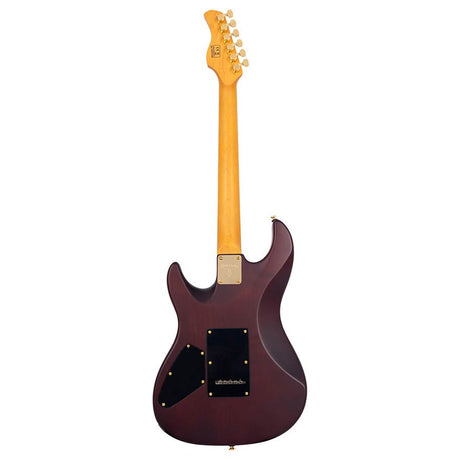 Sire Guitars S10 HSS/NB Swamp ash elektrische gitaar S-stijl, natuurlijke burst, inclusief koffer