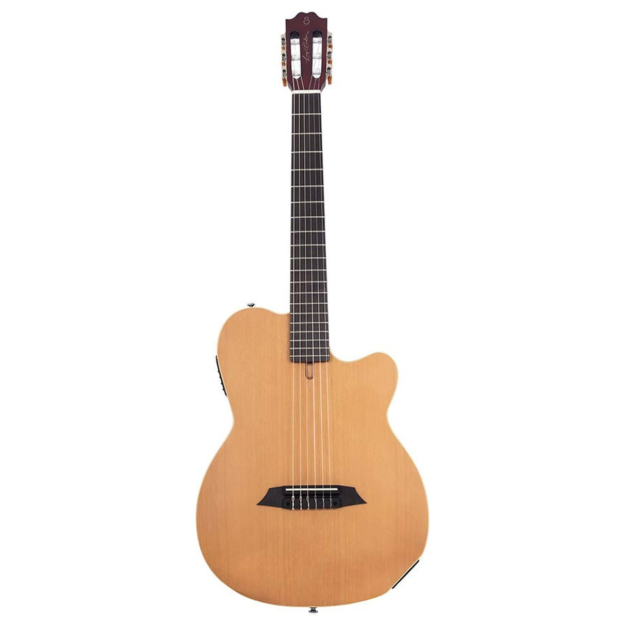 Sire Guitars G5C/NTS Mahonie + ceder nylon snaar elektrische gitaar, natuurlijke satijn