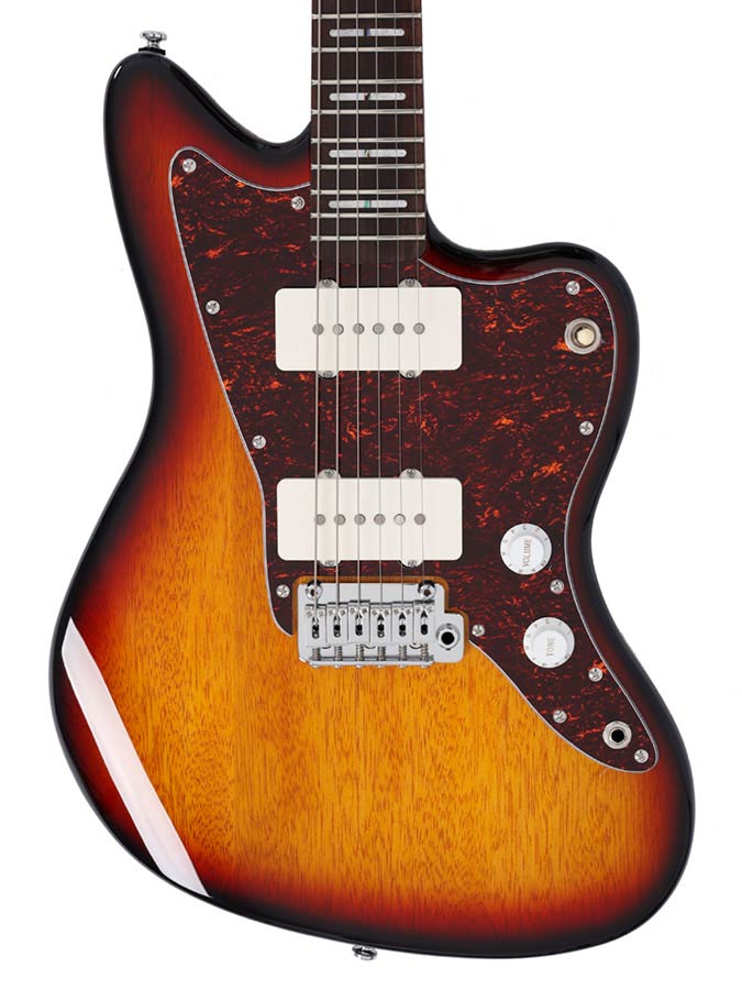 Sire Guitars J3/3TS Mahonie elektrische gitaar J-stijl, 3-tone sunburst