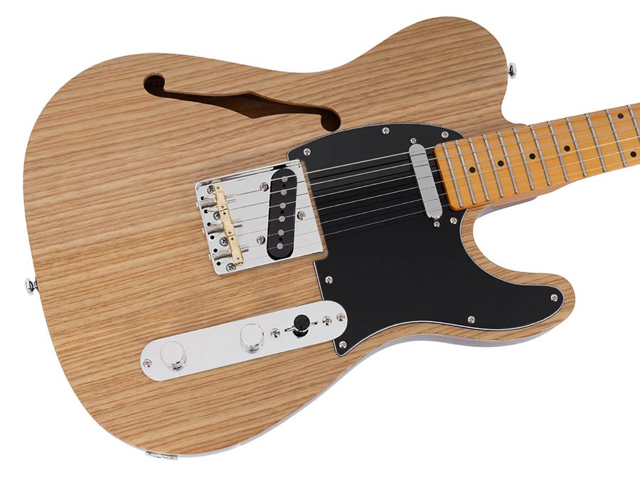 Sire Guitars T7TV/NT Alder + ash chambered elektrische gitaar T-stijl, naturel bruin