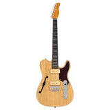 Sire Guitars T7TM/NT Alder + ash chambered elektrische gitaar T-stijl, natuurlijk