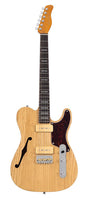 Sire Guitars T7TM/NT Alder + ash chambered elektrische gitaar T-stijl, natuurlijk