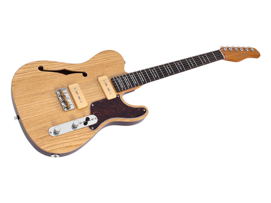 Sire Guitars T7TM/NT Alder + ash chambered elektrische gitaar T-stijl, naturel bruin