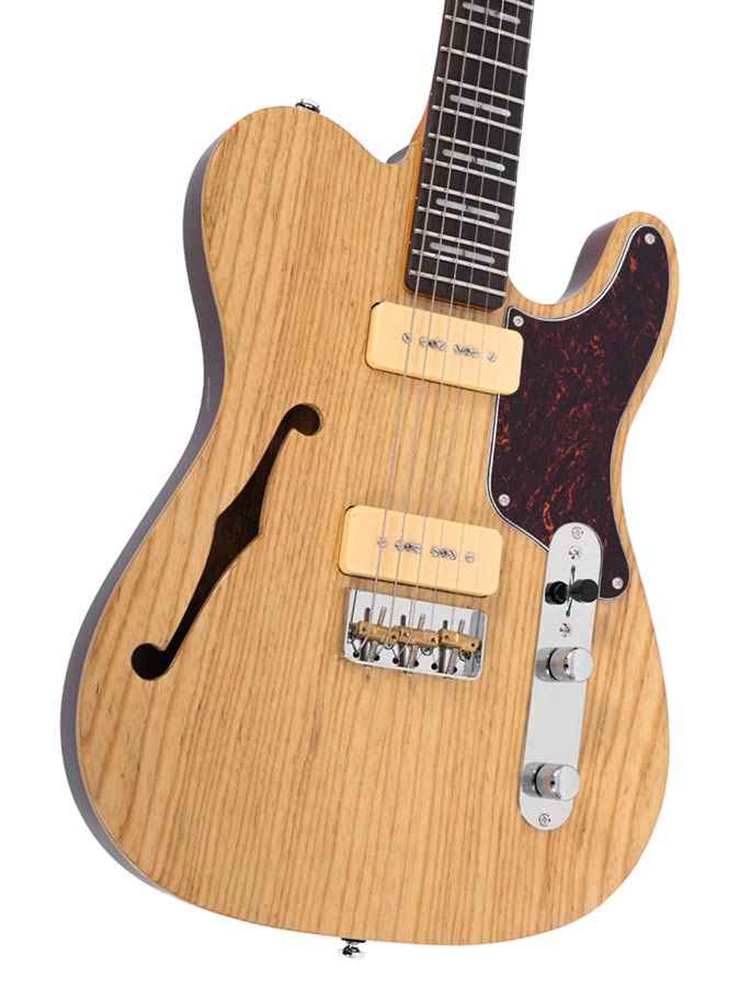 Sire Guitars T7TM/NT Alder + ash chambered elektrische gitaar T-stijl, naturel bruin