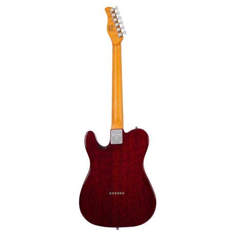 Sire Guitars T7TM/STR Alder + ash chambered elektrische gitaar T-stijl, doorkijk rood