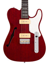 Sire Guitars T7TM/STR Alder + ash chambered elektrische gitaar T-stijl, doorkijk rood