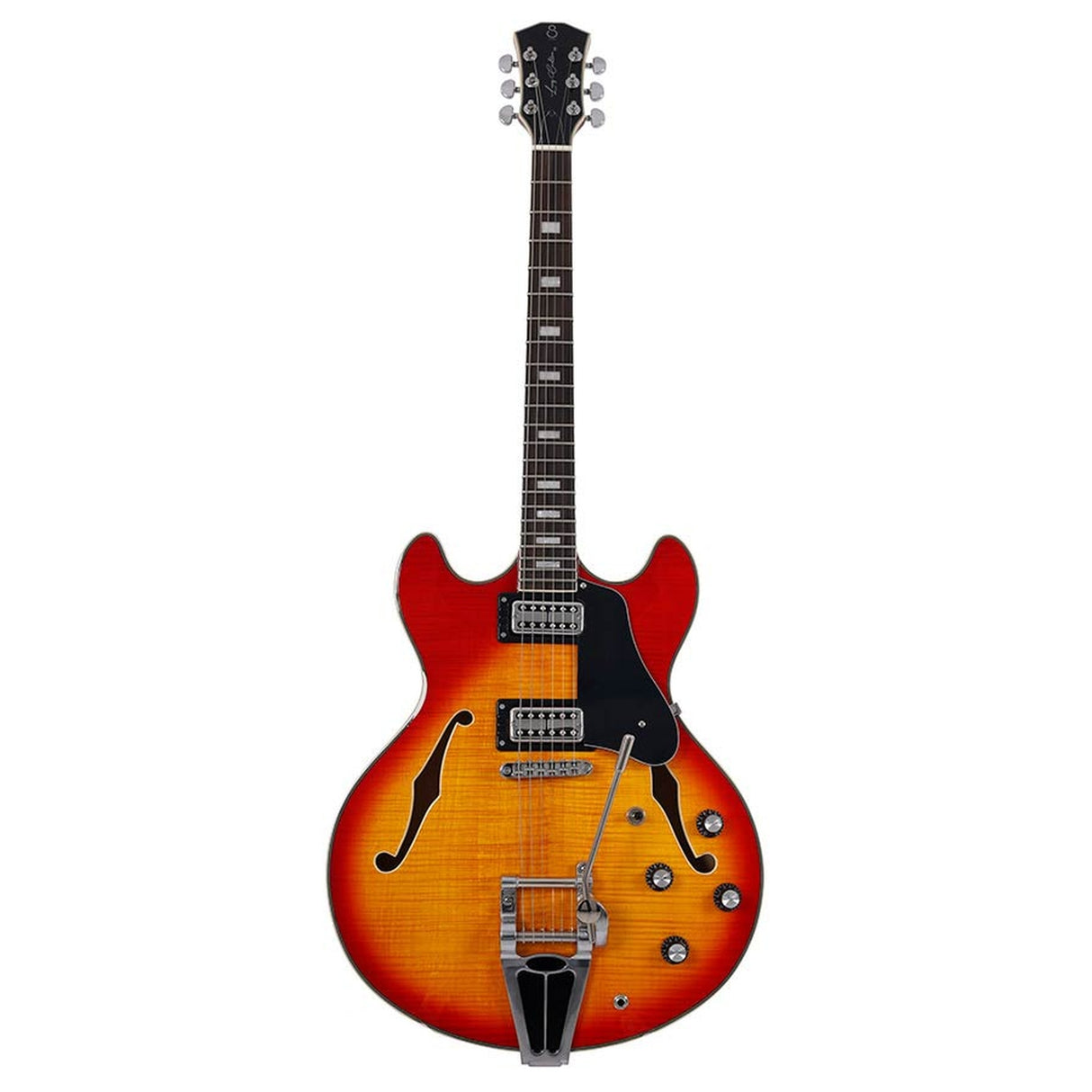 Sire Guitars H7T/CS Elektrische archtop gitaar met tremolo, cherry sunburst