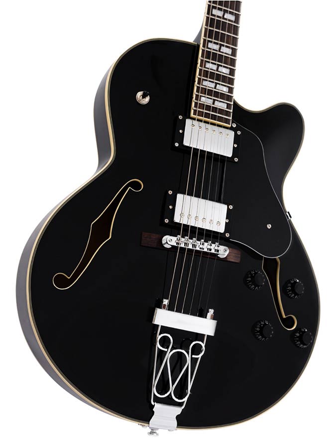 Sire Guitars H7F/BK Elektrische archtop gitaar, zwart