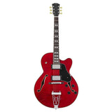 Sire Guitars H7F/STR Elektrische archtop gitaar, doorkijk rood