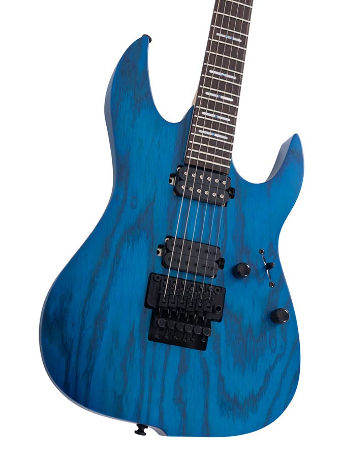 Sire Guitars X5/TBLS Mahonie + ash elektrische gitaar, transparant blauw satijn