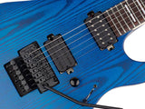 Sire Guitars X5/TBLS Mahonie + ash elektrische gitaar, transparant blauw satijn